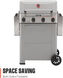 INFRARED-PRO 4-Brenner Propangas grill mit Advanced Broil Zone, Edelstahl Outdoor Mesa 2 Barbecue Grill, klappbare Seitenablagen, 500°F in 5 Min, schneller Aufbau, Mesa II 410FBZ