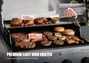 INFRARED-PRO 4-Brenner Propangas grill mit Advanced Broil Zone, Edelstahl Outdoor Mesa 2 Barbecue Grill, klappbare Seitenablagen, 500°F in 5 Min, schneller Aufbau, Mesa II 410FBZ