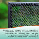 MFSTUDIO 2-teilige Outdoor Feste Metallgitter Esszimmerstühle