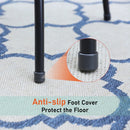 MFSTUDIO 2-teilige Outdoor Feste Metallgitter Esszimmerstühle