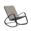 PHI VILLA wasserdicht Schaukelstühle aus Schwarzstahl gemacht mit Pad