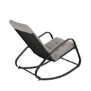 PHI VILLA wasserdicht Schaukelstühle aus Schwarzstahl gemacht mit Pad