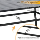 PHI VILLA Metall-Esstisch für 6 Personen im Freien mit Schirmloch