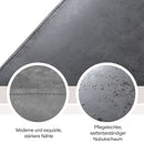 PHI VILLA EInstellbarer Drehbarer Barhocker aus PU-Leder mit Rückenlehne und Armlehne, Sitzhöhe 25"-33"