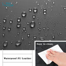 PHI VILLA Quadratischer Barhocker aus PU-Leder mit Stabilem Metallrahmen, 2er-Set