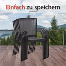 MFSTUDIO 2-teilige Outdoor Feste Metallgitter Esszimmerstühle