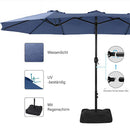 PHI VILLA 15 Fuß Doppelseitiger Extra Großer Zwillingsschirm für die Terrasse