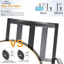 PHI VILLA 3-teiliges Outdoor-Bistro-Set mit Beistelltisch und 2 Stapelbaren Stühlen