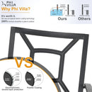 PHI VILLA Bistro-Set aus Metall für den Außenbereich, Bestehend aus 1 Runden Tisch und Stapelbaren Stühlen