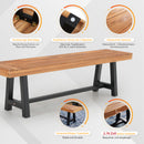 PHI VILLA Esszimmerbank aus Akazienholz im Freien, moderne Esszimmermöbel im Freien