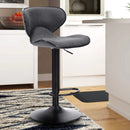 PHI VILLA Thekenhöhe 360 Grad Einstellbare Drehbare Quadratische Barhocker, 2er-Set