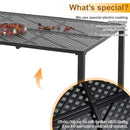 PHI VILLA Rechteckiger Hohler Esstisch aus Stahlgeflecht für Terrasse