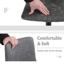 PHI VILLA Quadratische Höhenverstellbare Drehbare Barhocker aus Leder und Metall, 2er-Set