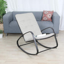 PHI VILLA wasserdicht Schaukelstühle aus Schwarzstahl gemacht mit Pad