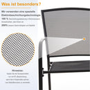 MFSTUDIO 2-teilige Outdoor Feste Metallgitter Esszimmerstühle