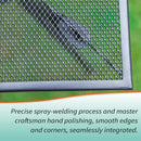 PHI VILLA Quadratischer Tisch aus Mesh-Metall für den Außenbereich