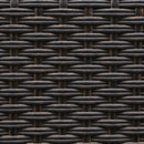 PHI VILLA  Rattan Metall Esszimmerstühle für Terrassen, 2er-Set