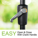 PHI VILLA 13 Fuß Doppelseitiger Terrassenschirm für den Außenbereich