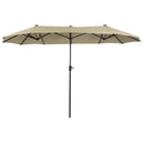 PHI VILLA 13 Fuß Doppelseitiger Terrassenschirm für den Außenbereich