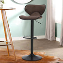 PHI VILLA Thekenhöhe 360 Grad Einstellbare Drehbare Quadratische Barhocker, 2er-Set