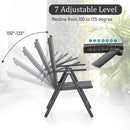 Sophia & William Vormontierter Klappbarer Textilene LiegeStuhl mit Aluminium- und Stahlrahmen, 2er-Set