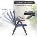 Sophia & William Vormontierter Klappbarer Textilene LiegeStuhl mit Aluminium- und Stahlrahmen, 2er-Set