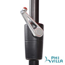 PHI VILLA 10 Fuß 3-Stöckiger Doppelt-Belüfteter Terrassenschirm mit Automatischer Neigung