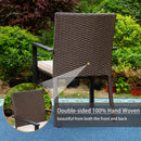 Sophia & William Gepolsterte PE-Rattan-Liegestühle, 2er-Set