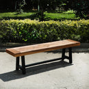 PHI VILLA Esszimmerbank aus Akazienholz im Freien, moderne Esszimmermöbel im Freien