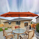 PHI VILLA 13 Fuß Doppelseitiger Terrassenschirm für den Außenbereich