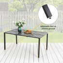 PHI VILLA Rechteckiger Hohler Esstisch aus Stahlgeflecht für Terrasse